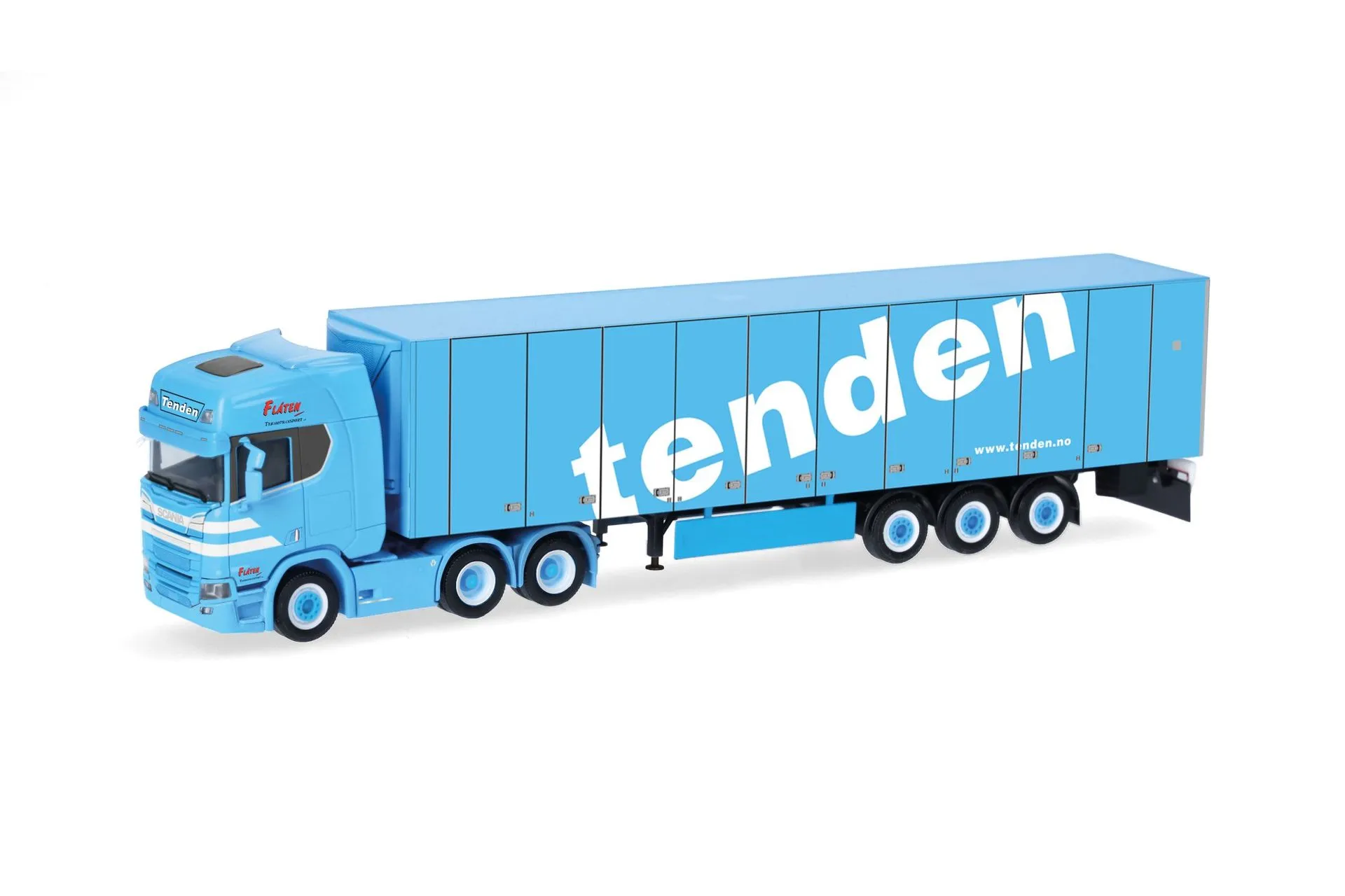 Herpa 321143 - Scania CR 20 Hochdach 6x4 Kühlkoffer-Sattelzug Tenden (N) H0 1:87