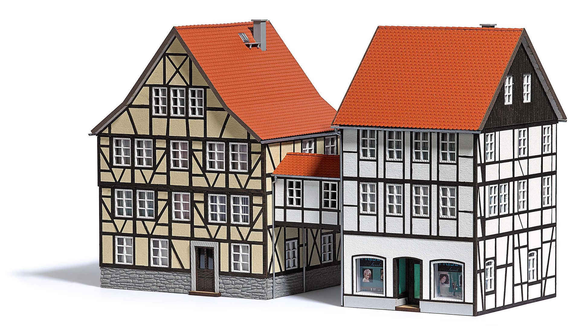 Busch 1538 - Häuser mit Übergang H0 1:87