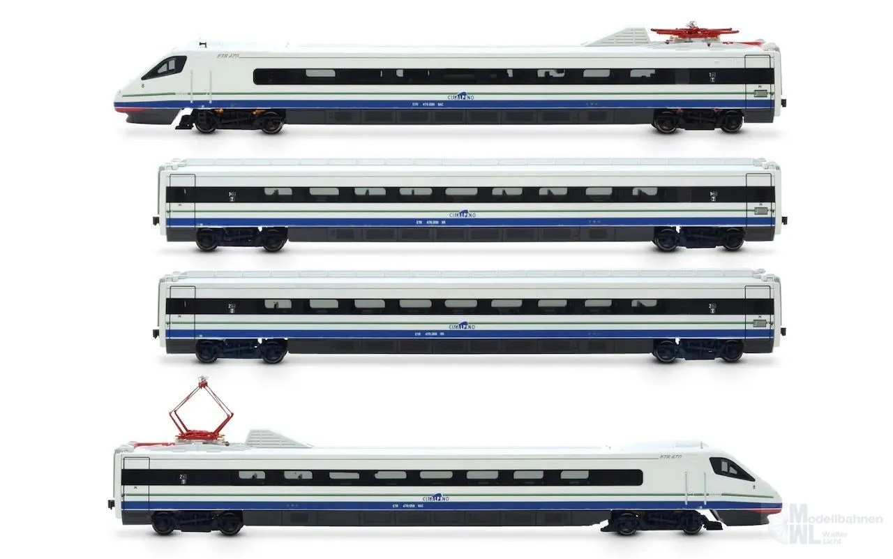 Rivarossi 2963 - Triebzug ETR 470 Cisalpino Ep.V 4.tlg. H0/GL
