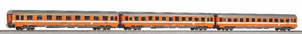 Piko 58224 - Schnellzugwagen Set FS Ep.IV Eurofima 1x 1. Kl. + 2x 2. Kl. 3.tlg. H0/GL