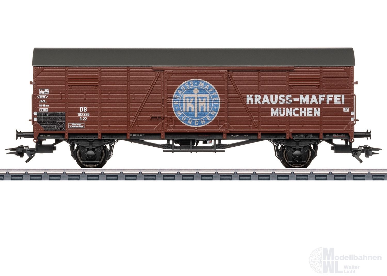 Märklin 46592 - Güterwagen ged. DB Ep.III Lokfabrik Kraus Maffei H0/WS