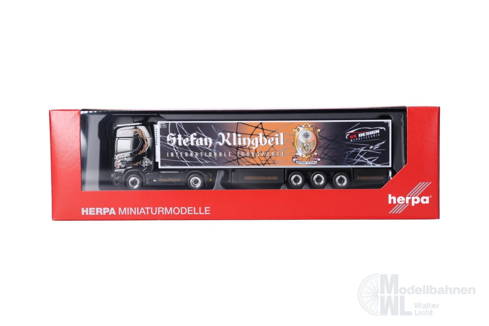 Herpa 321013 - Scania CS 20 HD Kühlkoffer-Sattelzug Klingbeil H0 1:87