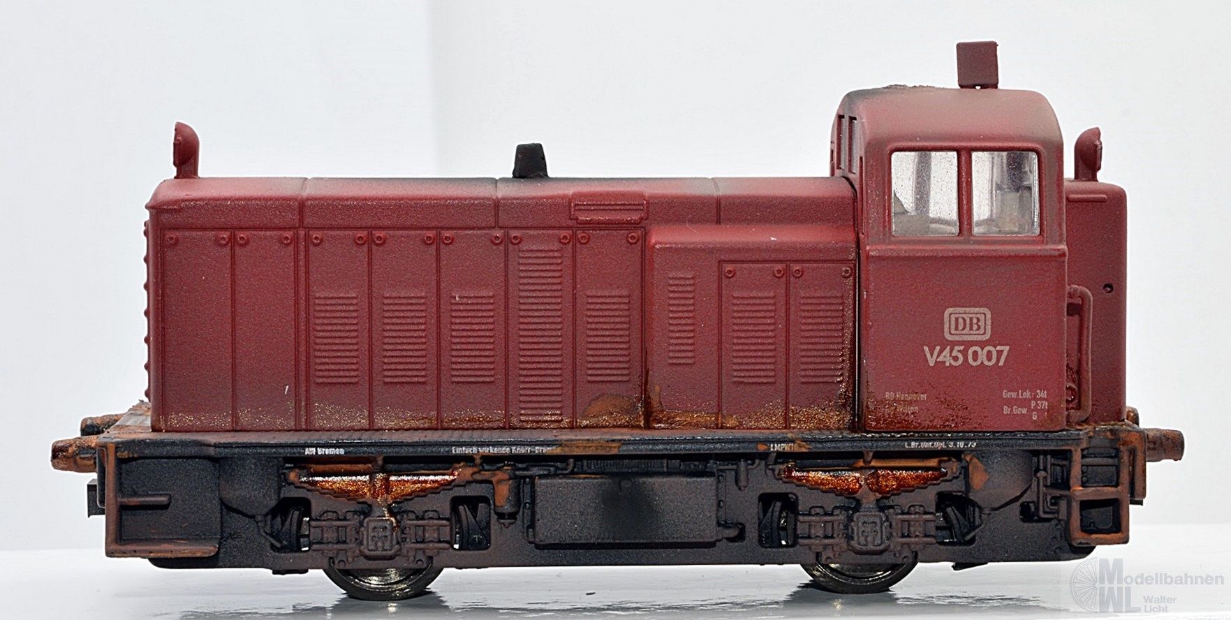 NL22946 NPE NL22946 - Schrott-Lok V 45 007 DB Ep.III gealtert H0/GL ohne Antrieb