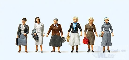 Preiser 10365 - Pendlerinnen auf dem Weg zur Arbeit H0 1:87