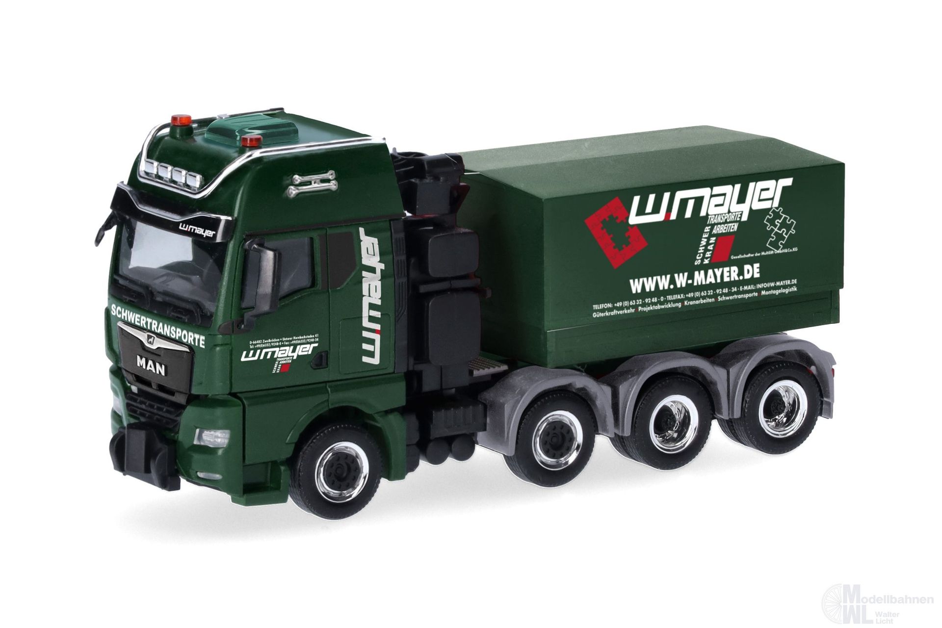 Herpa 321686 - MAN TGX GX Schwerlast Zugmaschine Mayer H0 1:87