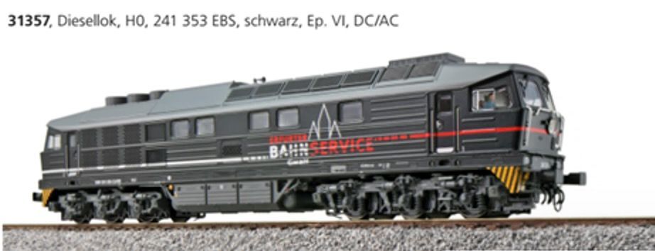 ESU es31357 - Diesellok BR 241 353 EBS Ep.VI schwarz um 2026 H0/WS/GL