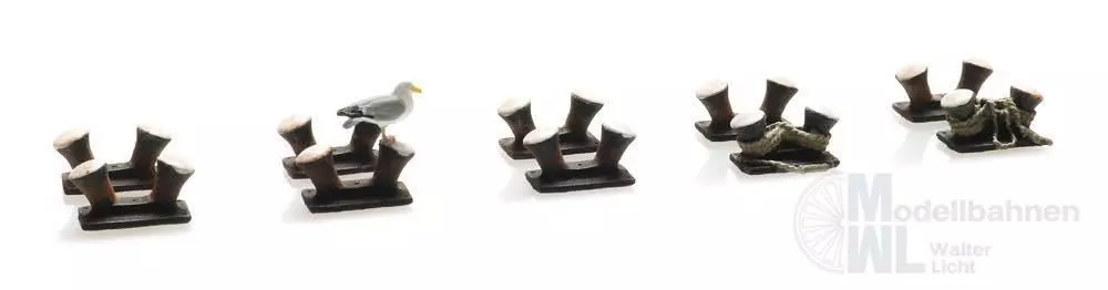 ARTITEC b.v. 387491 - Doppelbitt Poller Satz (10x) H0 1:87