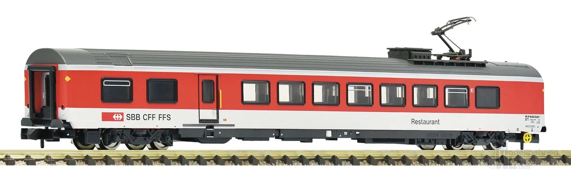 Fleischmann 6260060 - Speisewagen SBB Ep.V mit Stromabnehmer N 1:160