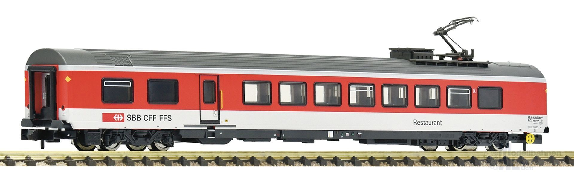 Fleischmann 6260060 - Speisewagen SBB Ep.V mit Stromabnehmer N 1:160