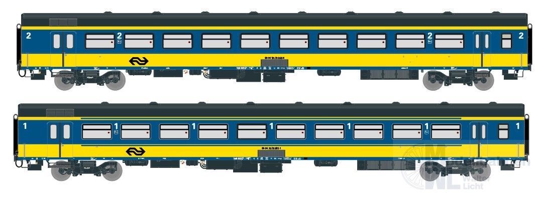 Exact Train 11063 - Personenwagen Set NS Ep.IV ICR 2.tlg. H0/GL Exact Train 11063 - Personenwagen Set NS Ep.IV ICR 2.tlg. H0/GL