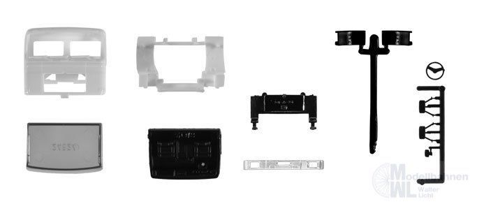 Herpa 084888 - Fahrerhaus MAN F8, kurzes Fahrerhaus Inhalt: 2 Stück H0 1:87