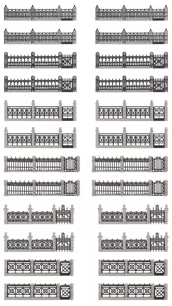 Faller 180417 - Eisenzäune-Set H0 1:87