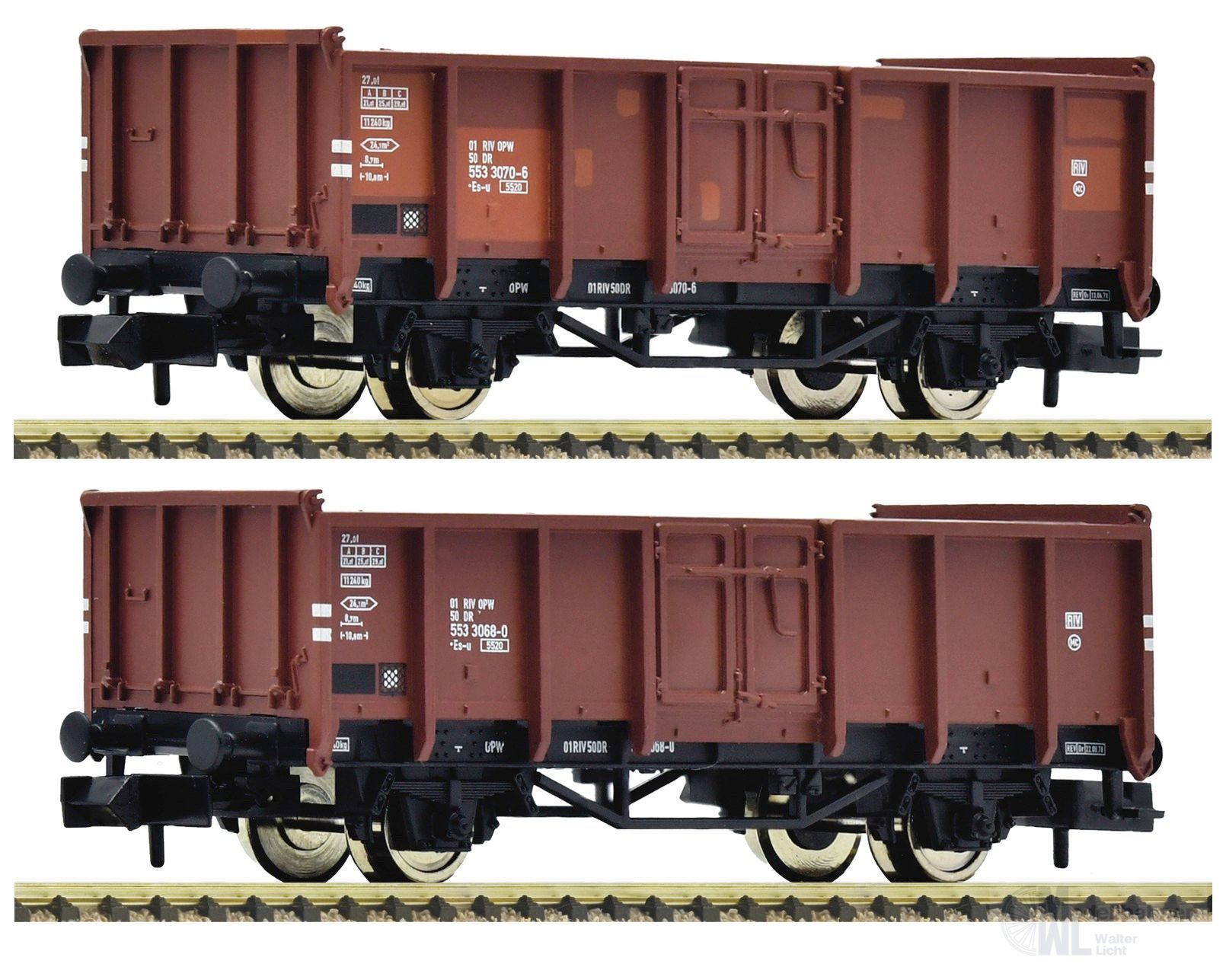 Fleischmann 6660138 - Güterwagen Set DR Ep.IV 2.tlg. N 1:160