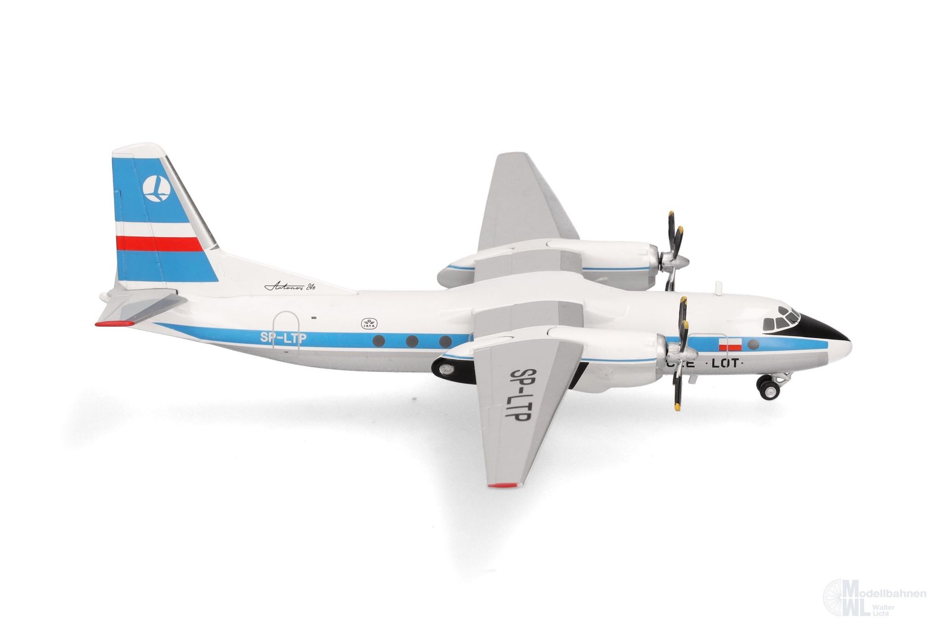 Herpa 572996 - AN-24 LOT Polish Airlines 1:200 Herpa 572996 - AN-24 LOT Polish Airlines 1:200