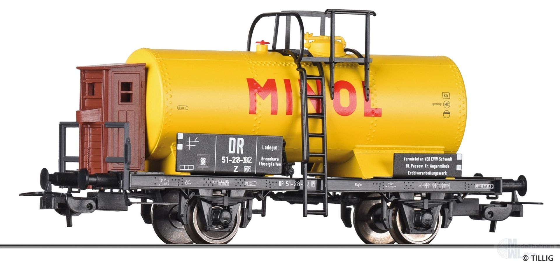 Tillig 77076 - Kesselwagen DR Ep.III Minol H0/GL