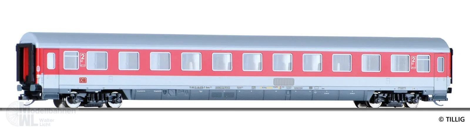 Tillig 16544 - Personenwagen DB Ep.V 2.Kl. Bvmz 185 2.Betriebsnummer TT 1:120