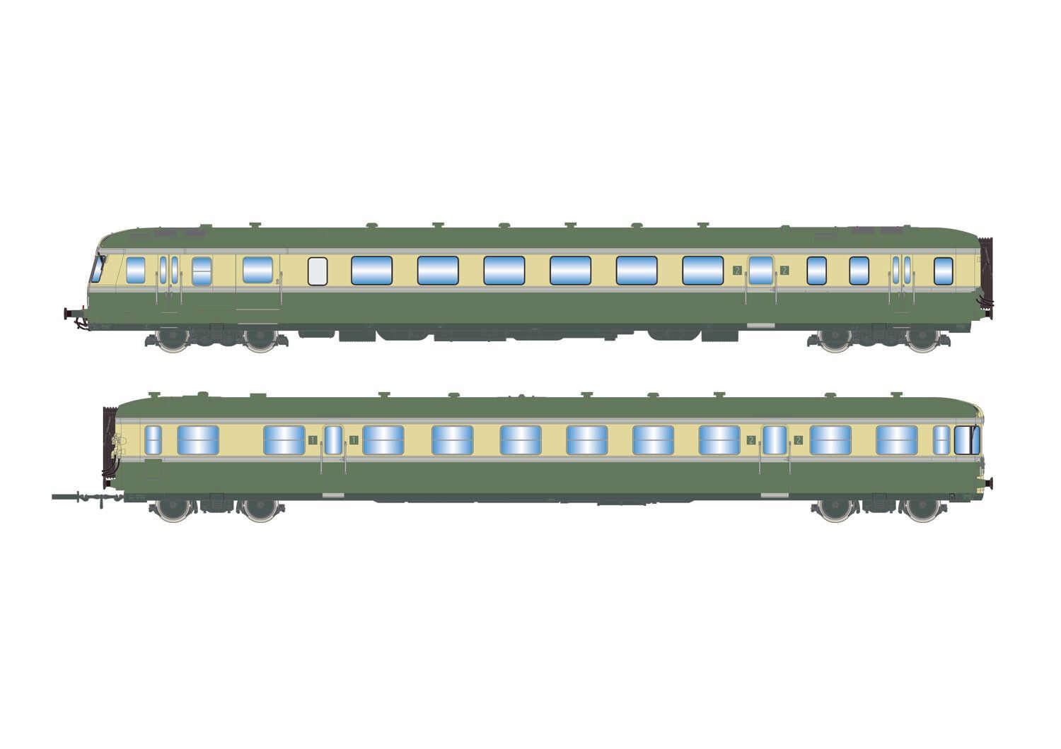 Jouef 2418S - Triebzug XR 7719 SNCF Ep.III/IV 2.tlg. H0/GL Sound