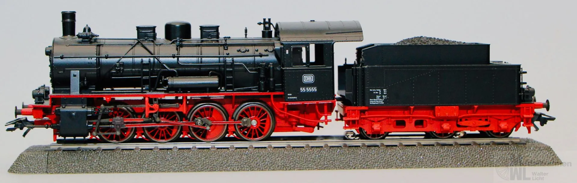 Märklin 37550 - MÄRKLIN - Dampflok BR 55 5555 DB Ep.III H0/WS Digital