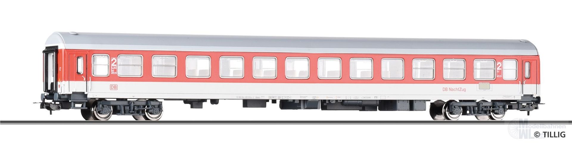 Tillig 75018 - Personenwagen DB NachtZug Ep.V 2.KL. Bimdz 267.8 H0/GL
