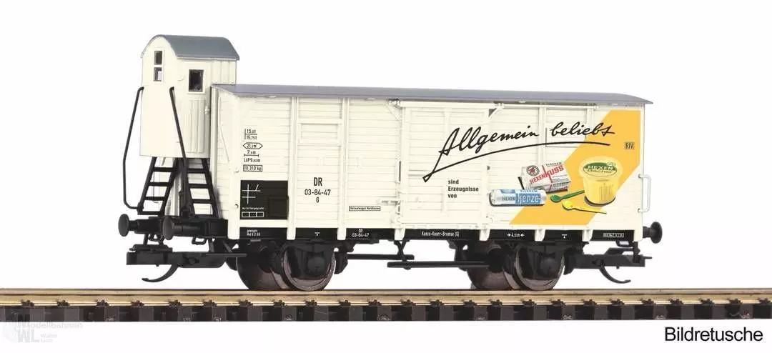 Piko 47853 - Güterwagen ged. DR Ep.III Hexenkuss TT 1:120