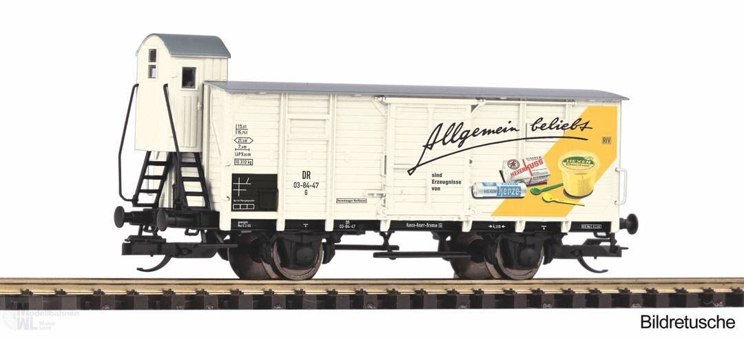 Piko 47853 - Güterwagen ged. DR Ep.III Hexenkuss TT 1:120