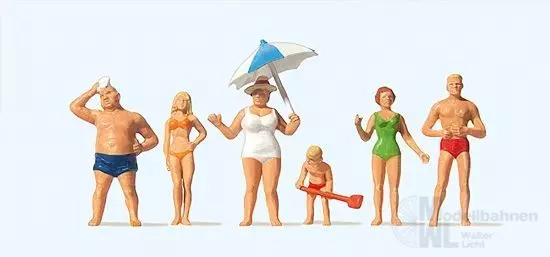 Preiser 10283 - Familie Krause am Strand H0 1:87