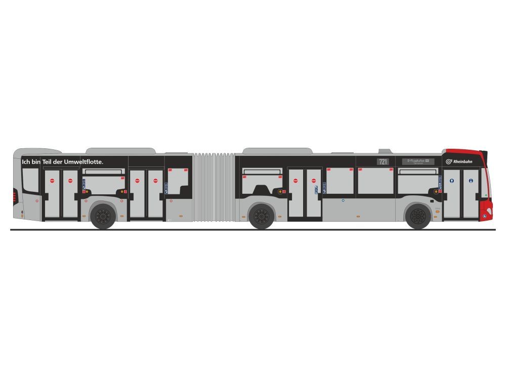 Rietze 69331 - Mercedes-Benz Citaro G 12 Rheinbahn Düsseldorf H0 1:87