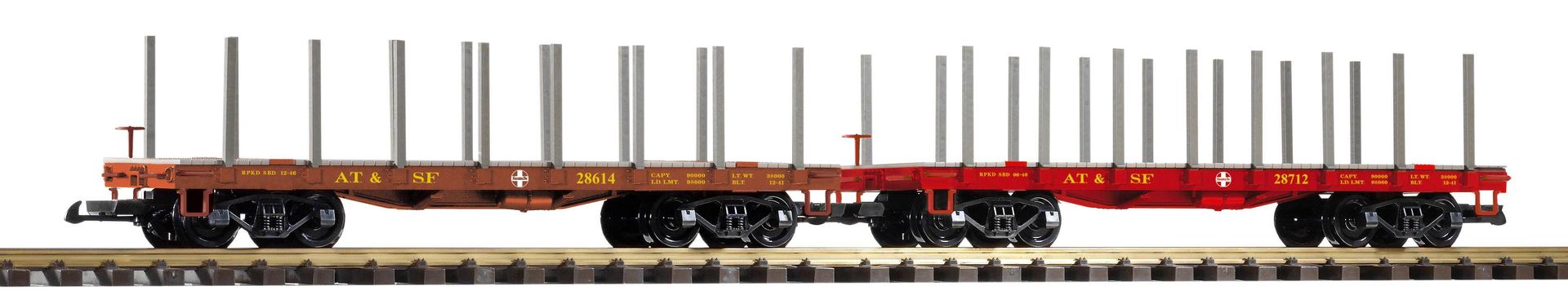 Piko 38773 - Rungenwagen-Set Santa Fe 2.tlg. Spur G 1:22,5
