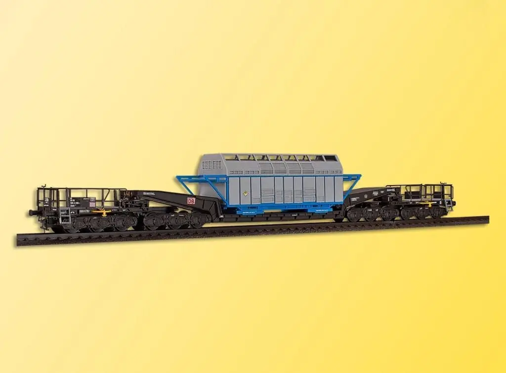 Kibri 16504 - Schienentiefladewagen Uaais 819 mit Castor Behälter H0 1:87
