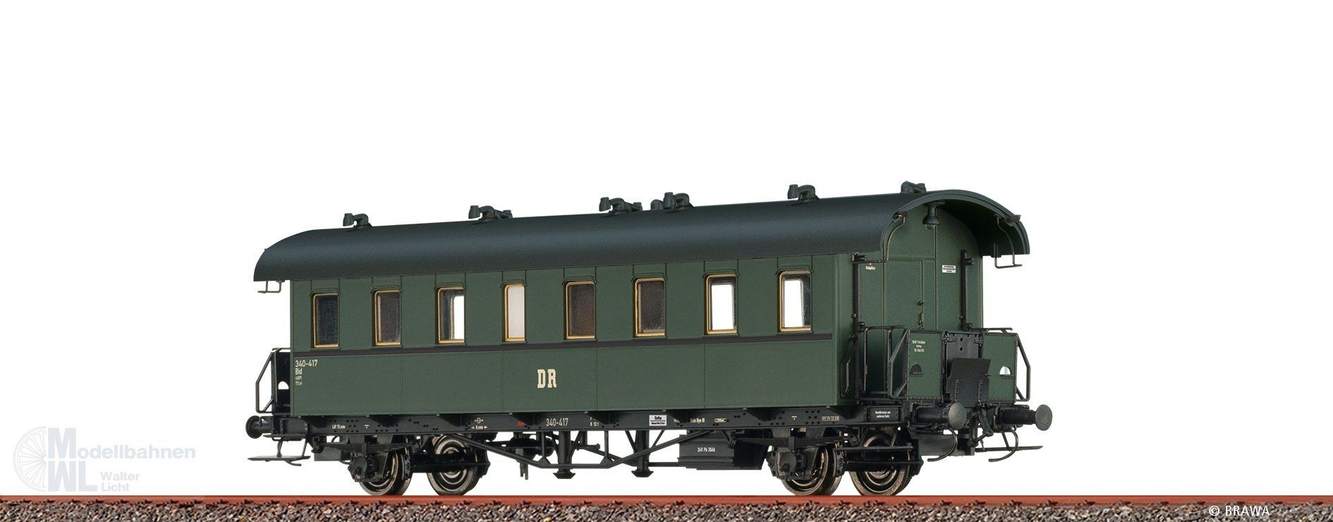 Brawa 45771 - Personenwagen DR Ep.III Bid 340-417 H0/GL Brawa 45771 - Personenwagen DR Ep.III Bid 340-417 H0/GL