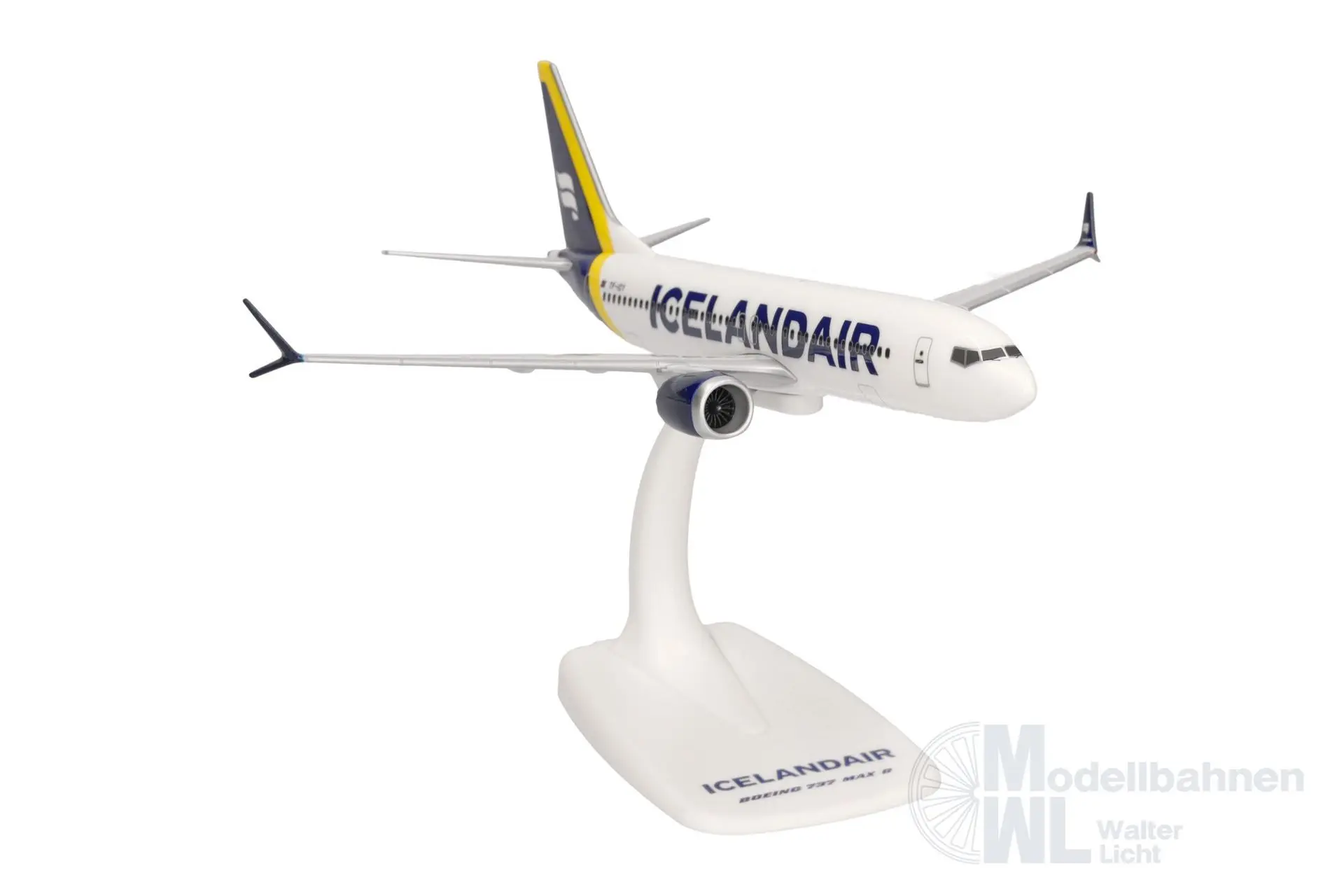 Herpa 614641 - Boeing 737 Max 8 Icelandair yellow 1:200