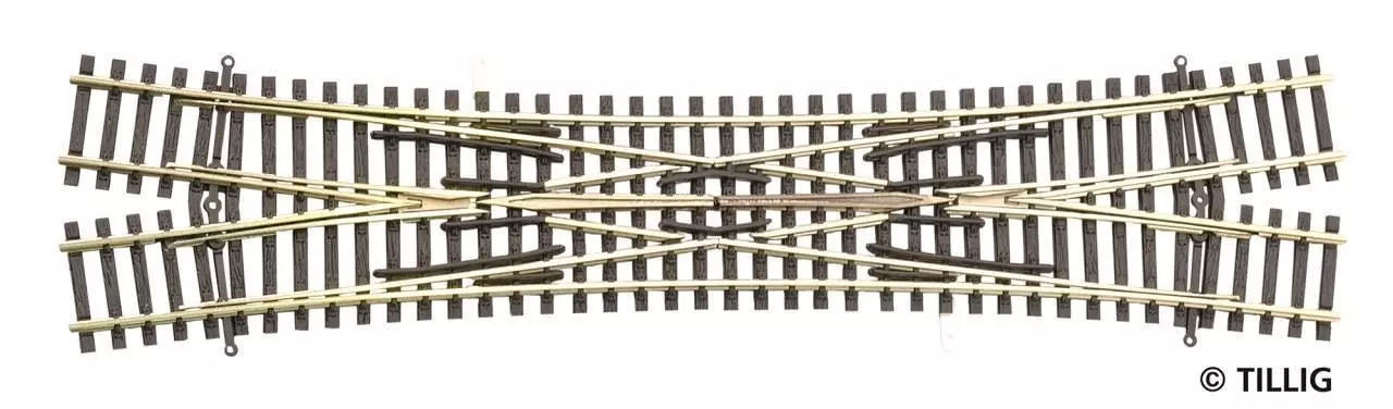 Tillig 83391 - Doppelkreuzungsweiche Baeseler TT 1:120