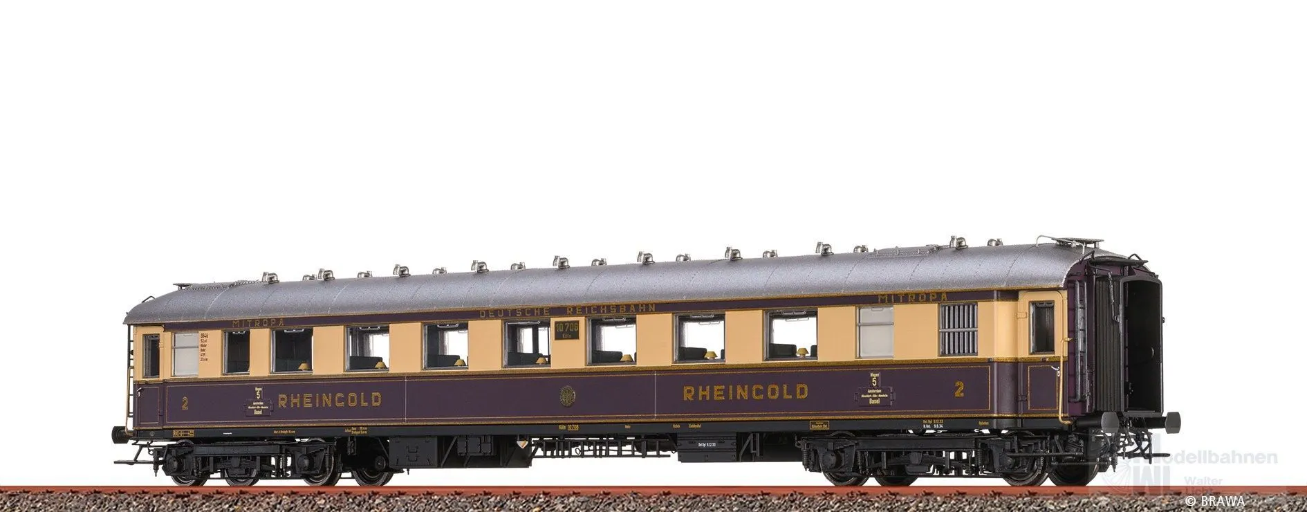 Brawa 46467 - Schnellzugwagen DRG Ep.II SB4ü H0/GL