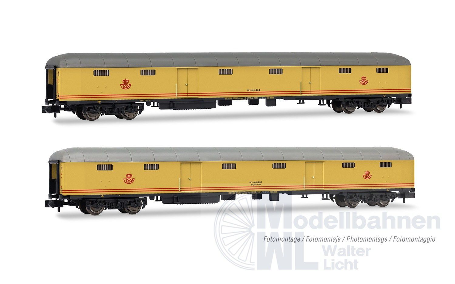 Arnold 4506 - Postwagen Set RENFE Ep.IV 2.tlg. N 1:160