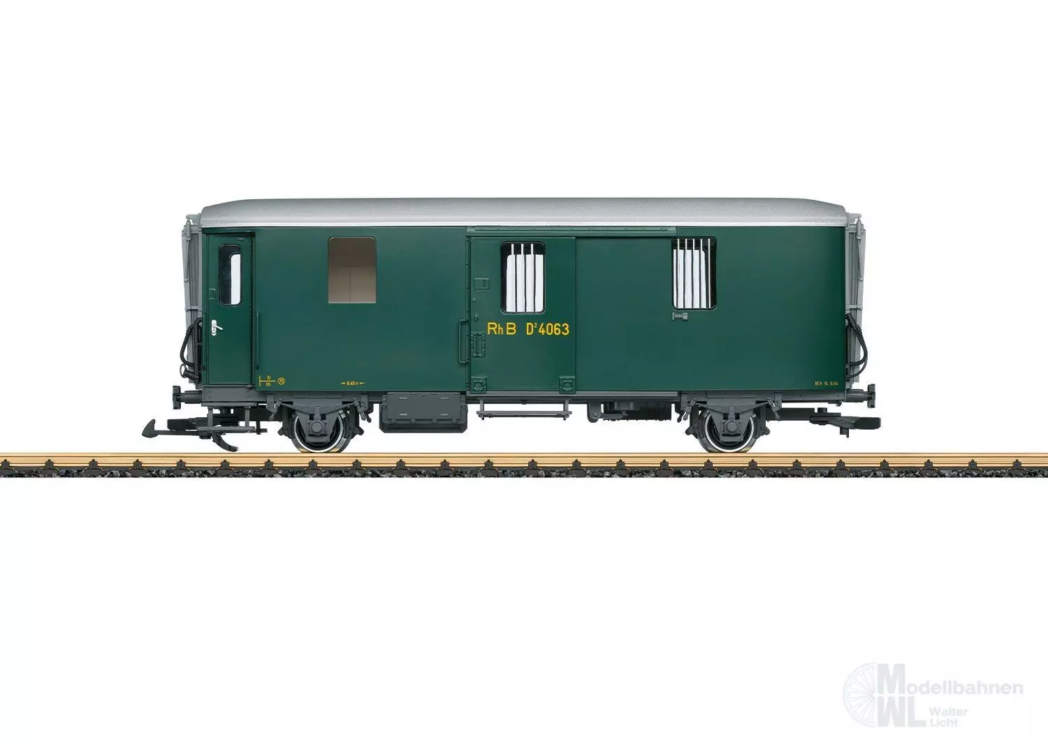 LGB 41843 - Gepäckwagen RhB Ep.IV Spur G 1:22,5