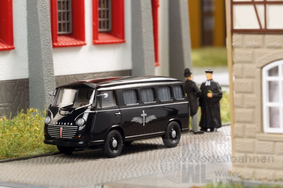mini car 66015 - Goliath Express 1100 Kombi Bestattungswagen H0 1:87