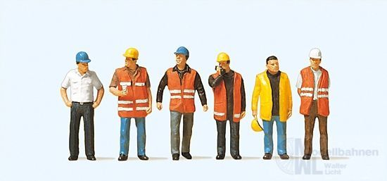Preiser 10420 - Arbeiter mit Warnwesten H0 1:87