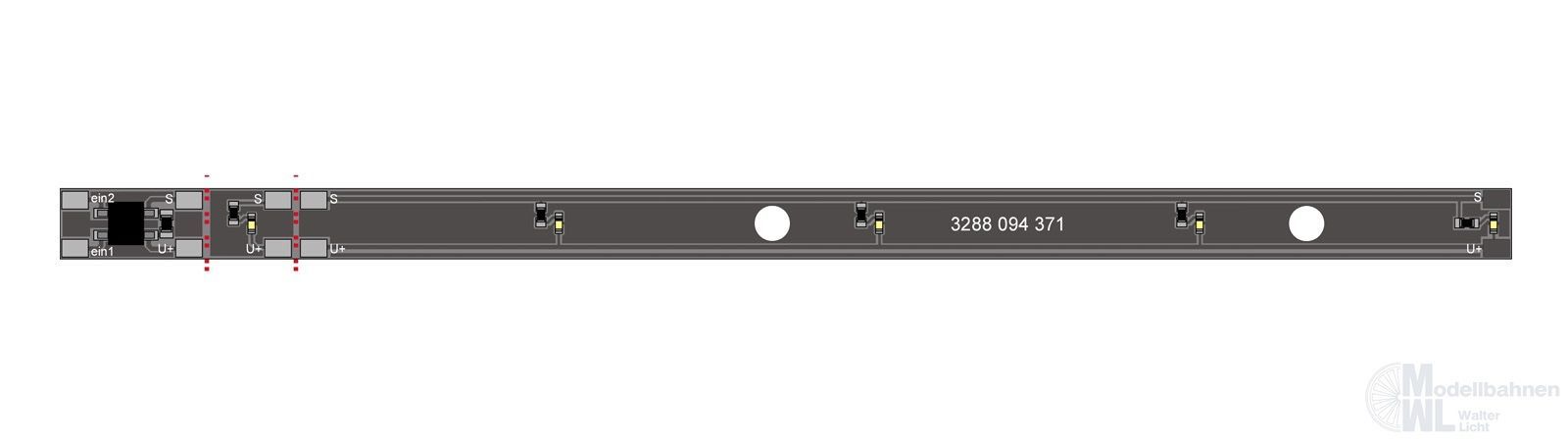 Bemo 6541630 - Innenbeleuchtung LED 3288/3588/3688 Steuerwagen H0