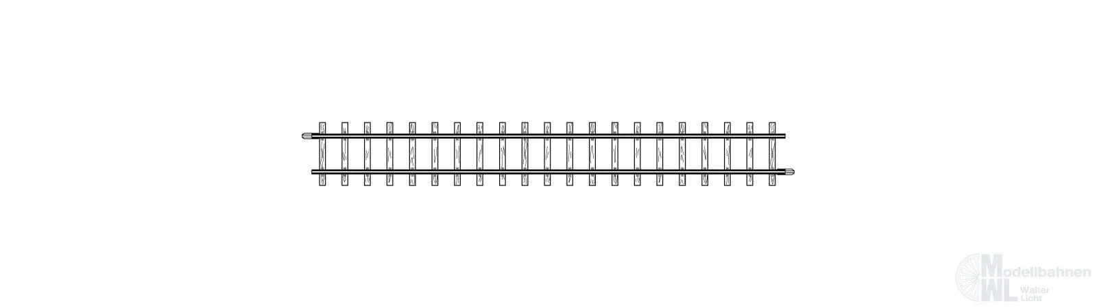 Bemo 4281000 - Gleis gerade 162,3 mm H0m