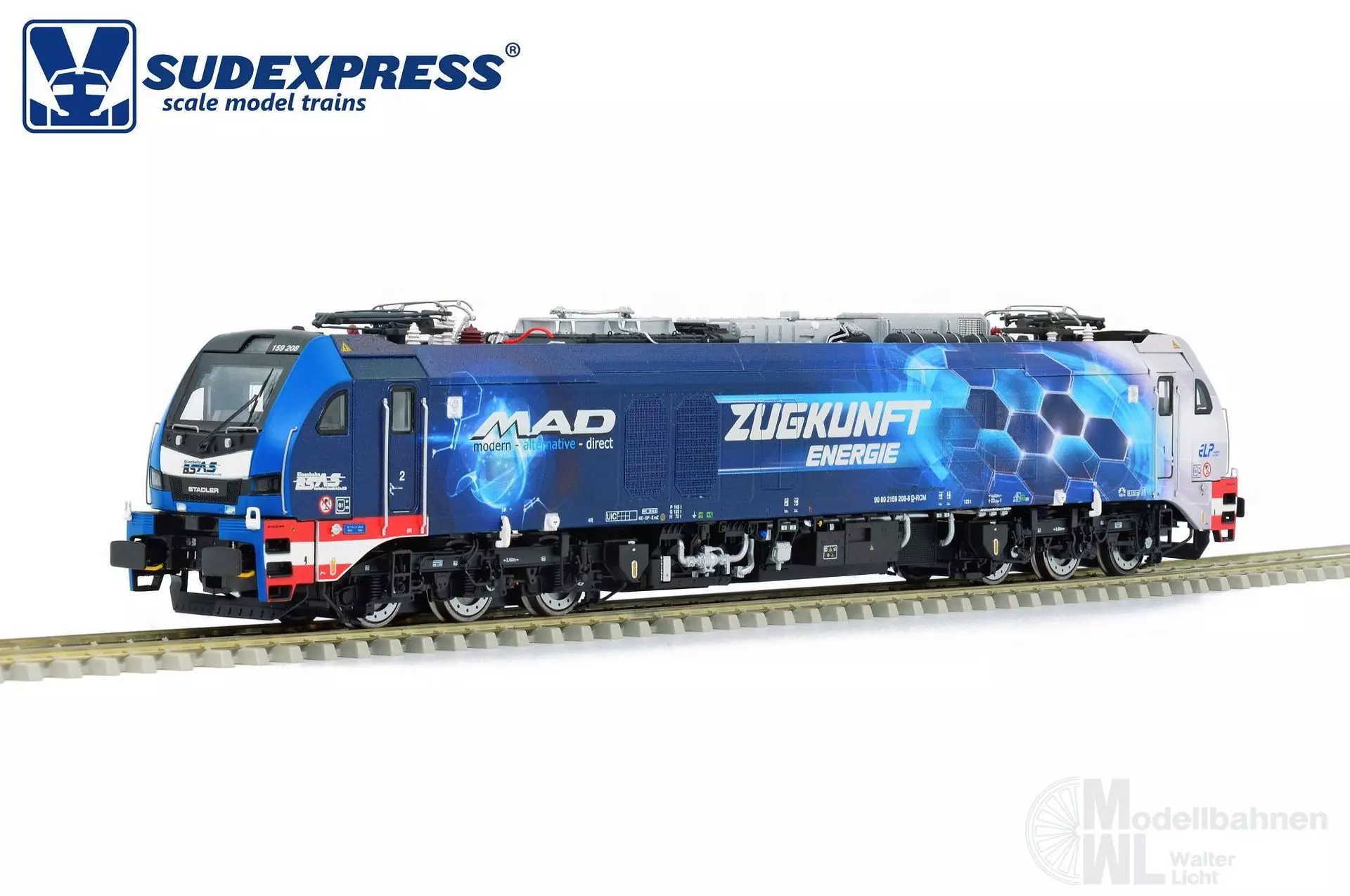Sudexpress S1592080 - Zweikraftlok BR 159 / EuroDual BSAS Ep.VI H0/GL Sound