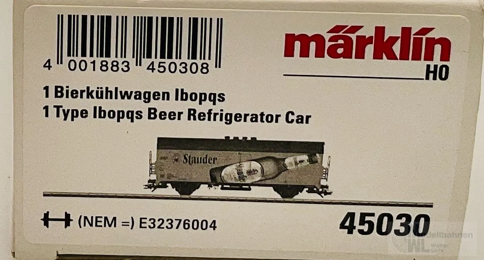 Märklin 45030 - MÄRKLIN - Bierwagen Privatbrauerei Stauder H0/WS