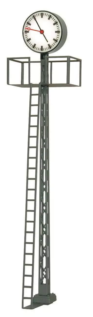 Viessmann 5082 - Beleuchtete Bahnhofsuhr auf Gittermast 110mm H0 1:87
