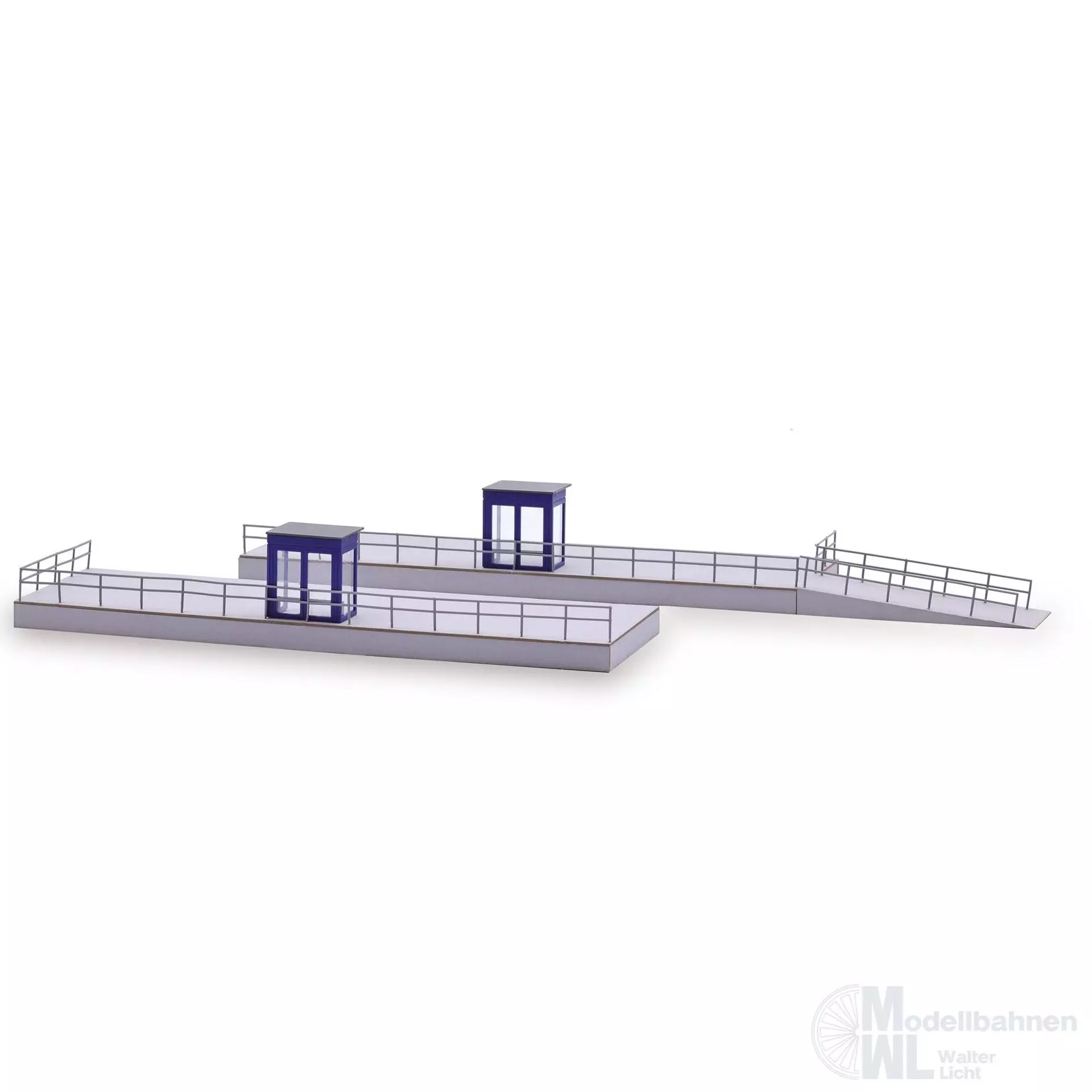 Busch 1957 - Bahnsteig mit Rampe H0 1:87