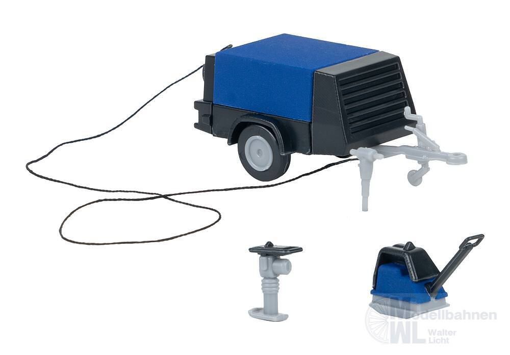 Faller 180693 - Bauarbeiter mit Kompressor H0 1:87 Faller 180693 - Bauarbeiter mit Kompressor H0 1:87