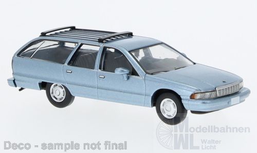 PCX-Models 870455 - Chevrolet Caprice Station Wagon metallic hellblau 1991 H0 1:87
