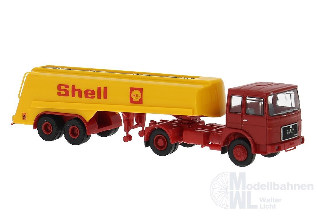 Brekina 78165 - MAN F7 Tanksattelzug Shell H0 1:87 Brekina 78165 - MAN F7 Tanksattelzug Shell H0 1:87