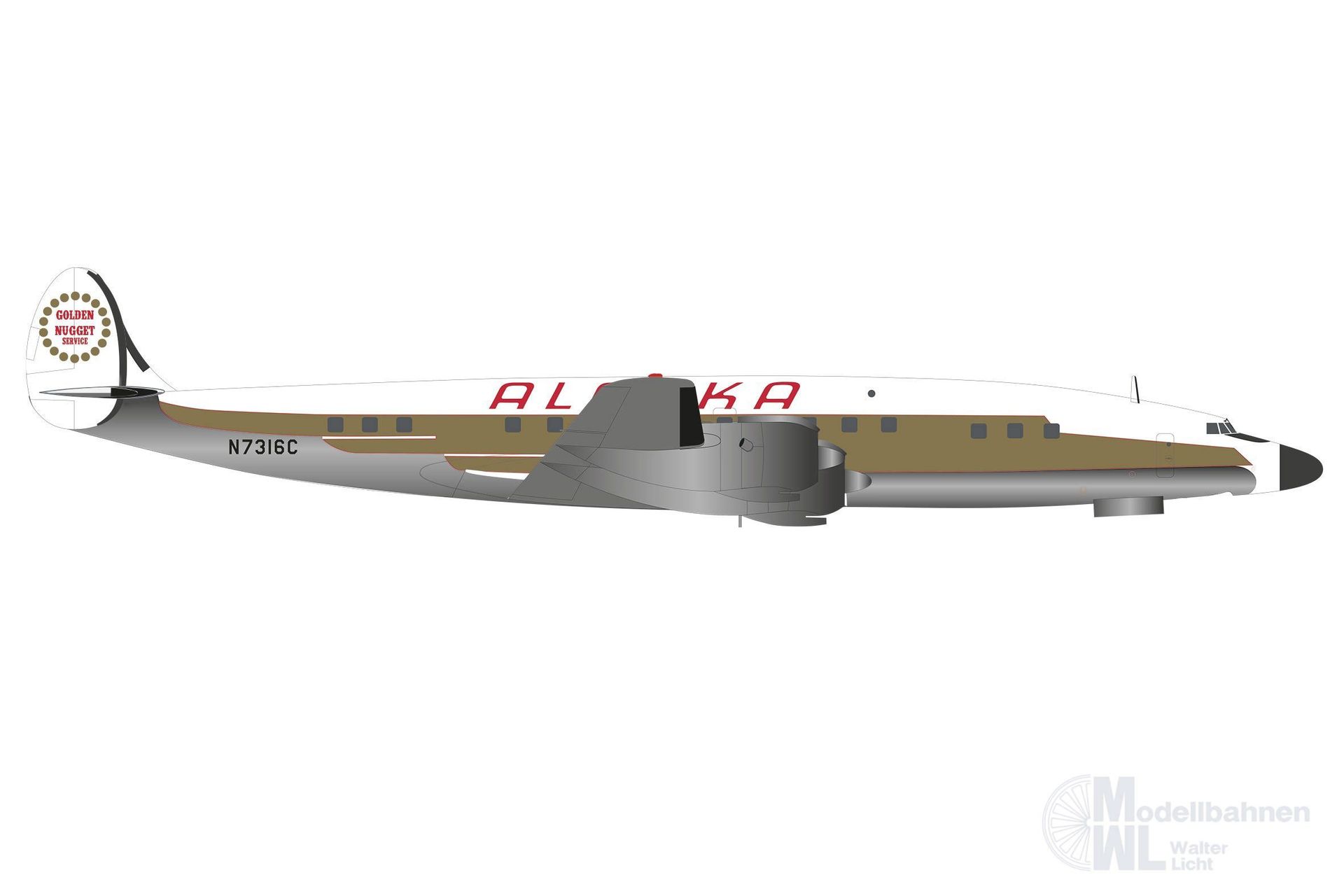 Herpa 573023 - Lockheed L-1649A Alaska Airlines 1:200 Herpa 573023 - Lockheed L-1649A Alaska Airlines 1:200