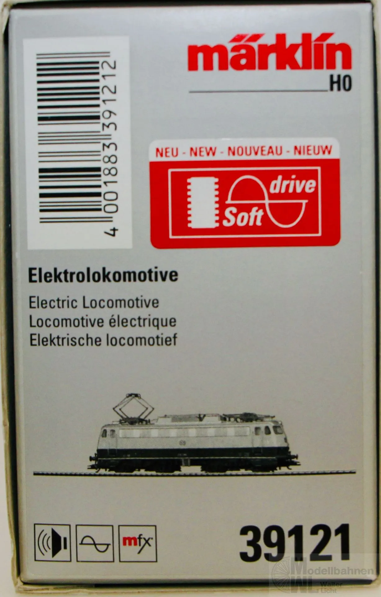 Märklin 39121 - MÄRKLIN - E-Lok BR E 10.12 DB Ep.III  Rheingold H0/WS mfx Sound
