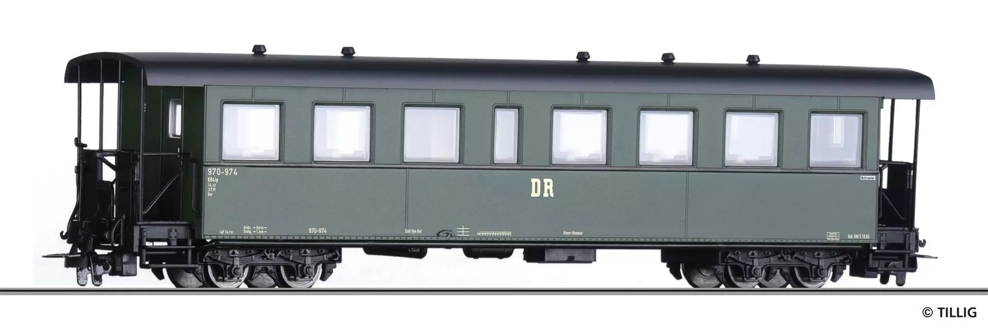 Tillig 03986 - Personenwagen DR Ep.III KB4ip H0e