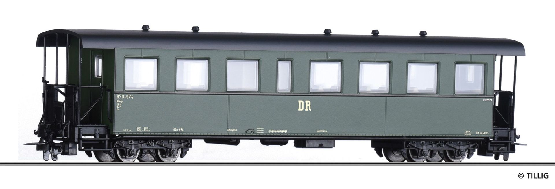 Tillig 03986 - Personenwagen DR Ep.III KB4ip H0e Tillig 03986 - Personenwagen DR Ep.III KB4ip H0e